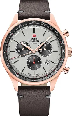 Produktbild von Herrenuhr SWISS MILITARY SM34081.09, braun, sportlich.