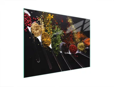 Image de Planche à découper en verre 40x30 épices