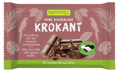 Obrázok produktu pre Mliečna čokoláda - mandľová krehká 100g
