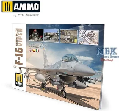 Imagen del producto de Kit de modelismo Ammo of MIG AMIG6029, F-16 Fighting Falcon/VIPER - GUÍA VISUAL PARA MODELISTAS