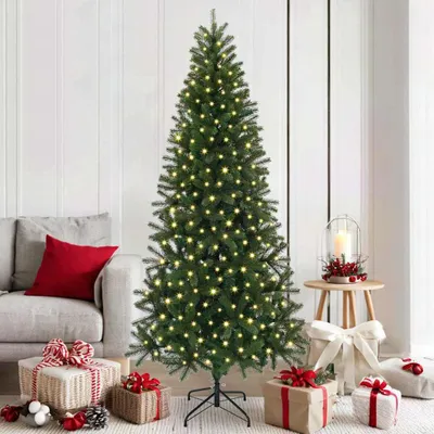Immagine prodotto di Best Möbel Albero di Natale Artificiale con 300 LED Verde 180 cm PE e PVC - Alberi di Natale Artificiali CL9406073 2pacchi