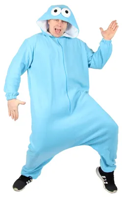 Produktbild von Blaues Monster Overall für Erwachsene, Größe:L