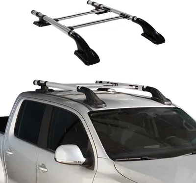 Immagine prodotto di Set di barre portatutto per Ford Ranger Doppia Cabina 2 2007-2012 grigio alluminio 4x