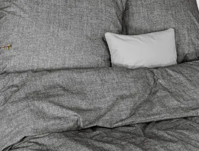 Produktbild von Irisette Flausch-Baumwolle Bettwäsche-Garnitur Loyd-8835 Größe 155x200+80x80 cm Farbe grau-12