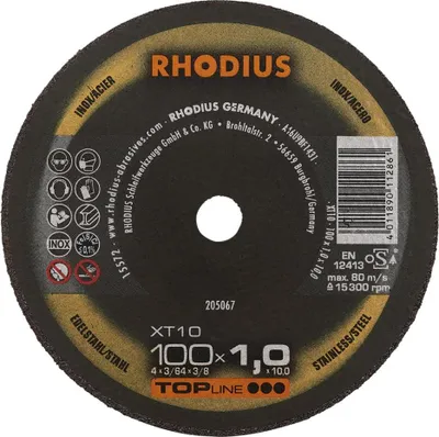 Immagine prodotto di Rhodius XT10 MINI 205067 Cutting disc (straight) 100 mm 1 pc(s) Stainless steel, Steel