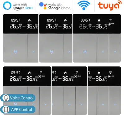 Produktbild von 6X WIFI Smart Raumthermostat Thermostat, Warmwasserbereitung, wifi fußbodenheizung APP Control Voice Heizung Kompatibel mit Alexa/Google für zu Hause