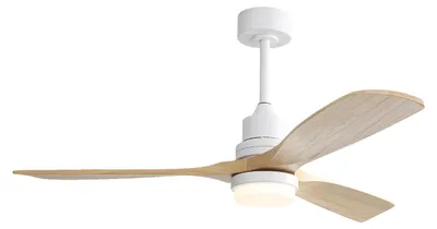 Zdjęcie produktu dla Wentylator sufitowy, 52 cale, pilot zdalnego sterowania, biały, 30 W, 220 V