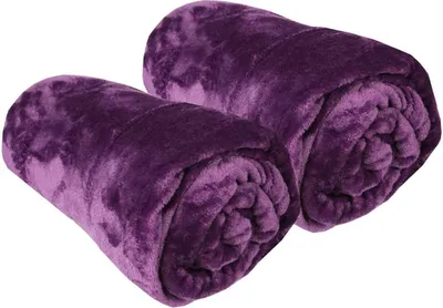 Immagine prodotto di Coperta "Celina" in confezione da 2 - coperta soffice di alta qualità, 60 x 80 cm - viola