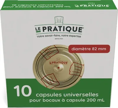 Image de Capsules Universelles Pour Bocaux ø82mm Boite De 10 - Le Pratique