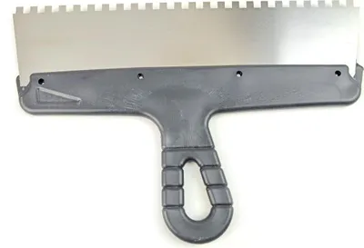 Produktbild von Zahnspachtel 300 mm Kleberspachtel Fliesenleger Spachtel 6 x 6 mm Rostfrei