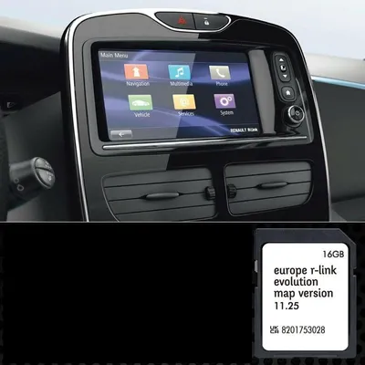 Image de Carte SD Navigation GPS Europe 2024 - 11.25 - Compatible avec Renault R-Link (Rlink)