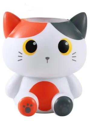Image de iTOTAL Pot a crayon - Chat tricolore orange