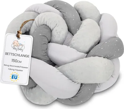 Produktbild von Kuschelkissen 150 cm Minky Galaxie geflochtenes flauschiges Kinder-Dekokissen Zierkissen