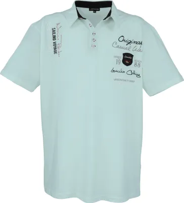 Produktbild von Übergrössen Hippes Polo-Shirt Kurzarm LAVECCHIA Mint 7XL