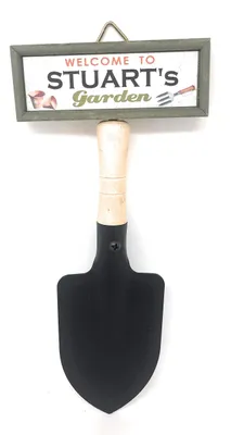Hängendes Gartenschild, personalisierter Name, 22,3 cm