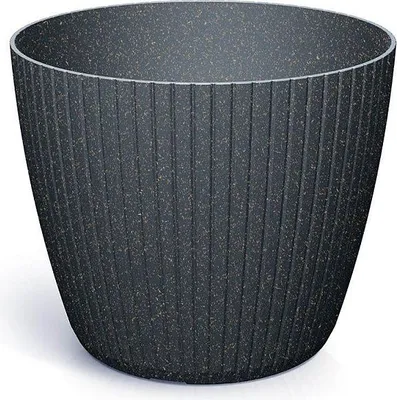 Produktbild von Blumentopf LAMIA ECO WOOD 38,5 cm - Farbe: anthrazit ECO