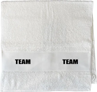 Produktbild von Huuraa Handtuch Team Schriftzug 50x100cm White Baumwolle Handtuch Geschenkidee