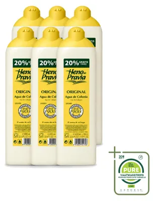 Immagine prodotto di 6 flaconi di colonia Heno de Pravia Originale - 780 ml - Confezione grande - 6 pezzi