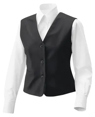 Produktbild von Damen Weste Gillette schwarz, XL : XL : schwarz : 65% Polyester 35% Baumwolle