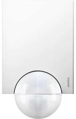 Immagine prodotto di Merten Wand, Decke PIR-Bewegungsmelder 565219 220 ° Polarweiß IP55 (565219)