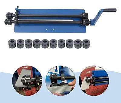 Productafbeelding van Buigmachine, profielrolmachine voor plaatbewerking, geschikt voor het maken van ribbels. Geschikt voor het buigen van plaatstaal, platstaal en rondstaal