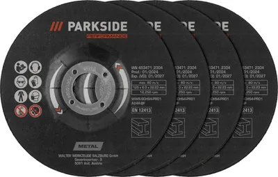 Produktbild von PARKSIDE PERFORMANCE® Trennscheiben- / Schruppscheiben 125mm (Schruppscheiben 4 tlg.)