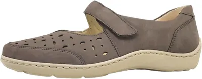 Immagine prodotto di Scarpe da donna Waldläufer modello Henni 20, mocassini aperti, color marrone, per il tempo libero
