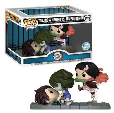 Produktbild von Funko Pop! Demon Slayer: Tanjiro & Nezuko vs Temple Demon #1419 Special Edition Exclusive