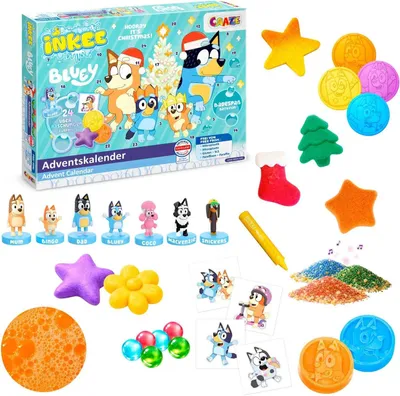 Produktbild von INKEE Bluey Adventskalender 2026 Kinder – 24 Bade-Überraschungen