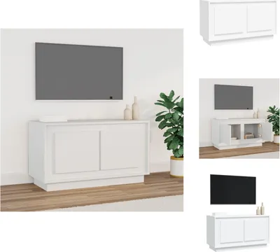 Immagine prodotto di mobile TV vidaXL bianco 80x35x45 cm in legno - Mobili TV