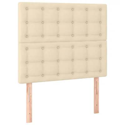 Produktbild von vidaXL Kopfteil Creme 90x5x118/128 cm Stoff