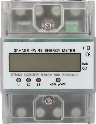 Obrázek produktu pro DTM024 Elektroměr, 3-fázový elektroměr, digitální elektroměr, LCD displej, 5-80A