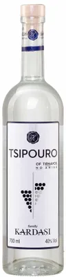 Produktbild von Tsipouro Tirnavou ohne Anis 40% 0,7l Kardasi