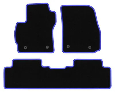 Immagine prodotto di Tappetini in moquette per Mazda 5 I 2005-2010 (monovolume) – set 4 pezzi, nero/blu, su misura – Wielganizator CARLUX
