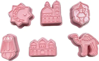 Produktbild von Crethink Tortenform-Set, Rosa, 6 Stück