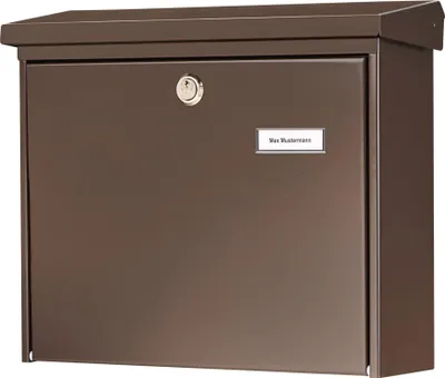 Produktbild von Burg-Wächter Amsterdam 867 BR Stahlbriefkasten, braun