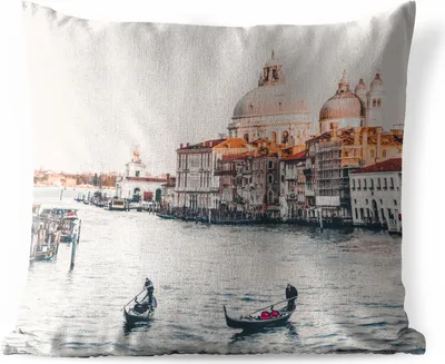 Produktbild von MuchoWow® Outdoor Kissen - Sonnenaufgang in Venedig - 50x50 cm - Wetterfest - Lounge Kissen - Komfortabel - Kissen mit Bild