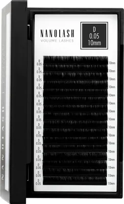 Produktbild von Wimpernextensions zur Volumentechnik Nanolash 0.05 D Curl 10mm Länge