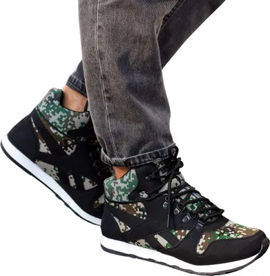 Produktbild von Herren Winter Sneaker Gefüttert Freizeit Isoliert Sportschuhe Schwarz Gr.44