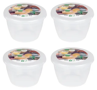 4er Set Puddingformen 140 ml, Kunststoff, klar, mikrowellengeeignet