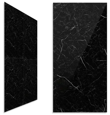 Immagine prodotto di Pannelli murali Vigevee, 120x60 cm, composito di marmo nero e bianco – set da 8