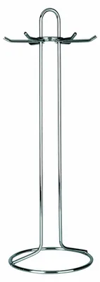 Besteckhalter aus Edelstahl, 5 Ablagen, silber, 42x15x15 cm