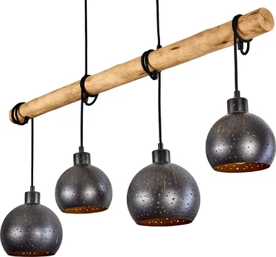 Produktbild von Nave »Nave« 4-flammige Deckenlampe aus Metall in schwarz und kupferfarben