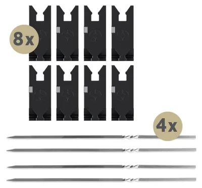Produktbild von KitchBo Stein-Set klein inkl. Spieße 12-tlg.