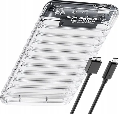 Zdjęcie produktu dla Kieszeń obudowa na dysk 2139U3-V1 2.5'' HDD / SSD USB Micro-B 5Gb/s - przezroczysta