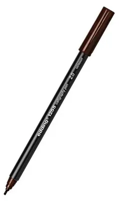 Produktbild von Edding 1255, Schwarz, Braun, 2 mm