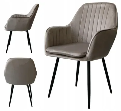 Produktbild von Ekspand | Veloursstuhl BL208 Queen - Beige - Modernes Design - Gepolstert und Komfortabel