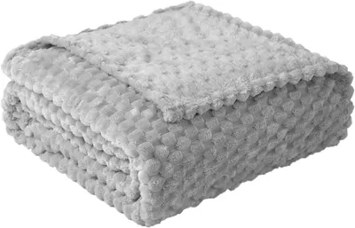 Produktbild von Kuscheldecke – 100 x 150 cm – Weich und warm – Mikrofaser – für Sofa und Bett, Schlafzimmer, Büro – Grau