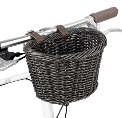 Image de Panier de vélo pour enfant, amovible, en plastique tressé, pour l'avant