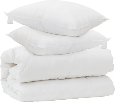 Produktbild von vidaXL Decke mit Kissen mit Kissen 3 pcs Weiß Mikrofaser